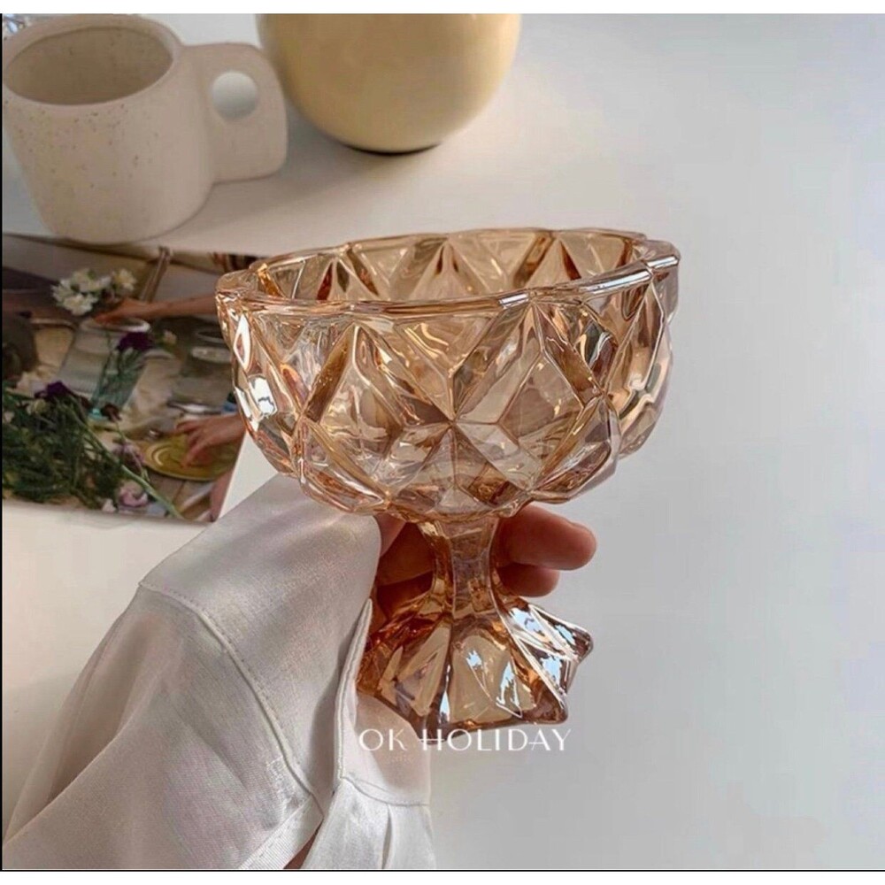 Amber Colored Glass Bowl Dish